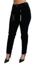 Dolce & Gabbana Blue Corduroy Mid Waist Skinny Pants Jeans